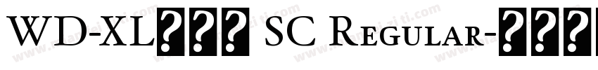 WD-XL滑油字 SC Regular字体转换